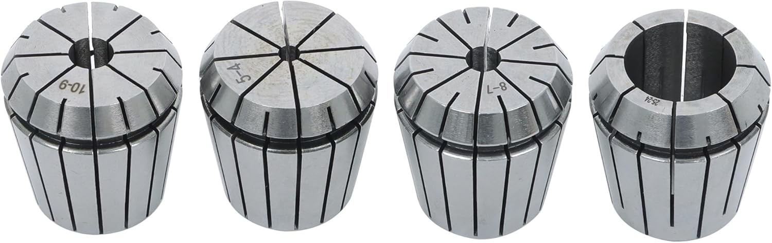 24Pcs ER40 Collet Set Metric Size Accuracy Spring Clamping Collets 3-26 mm for Milling Lathe Tool