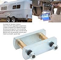 Vista 3 de Accesorios de remolque 3 1 8 pulgadas Heavy Duty Leaf Spring Grillete Kit con bujes de bronce Eje tándem Rv Remolque Suspensiones para Cre3000