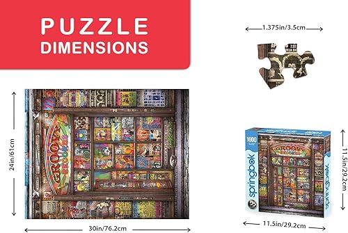 Miniatura 3 de Springbok Puzzles Groovy Records Rompecabezas, 1,000 piezas