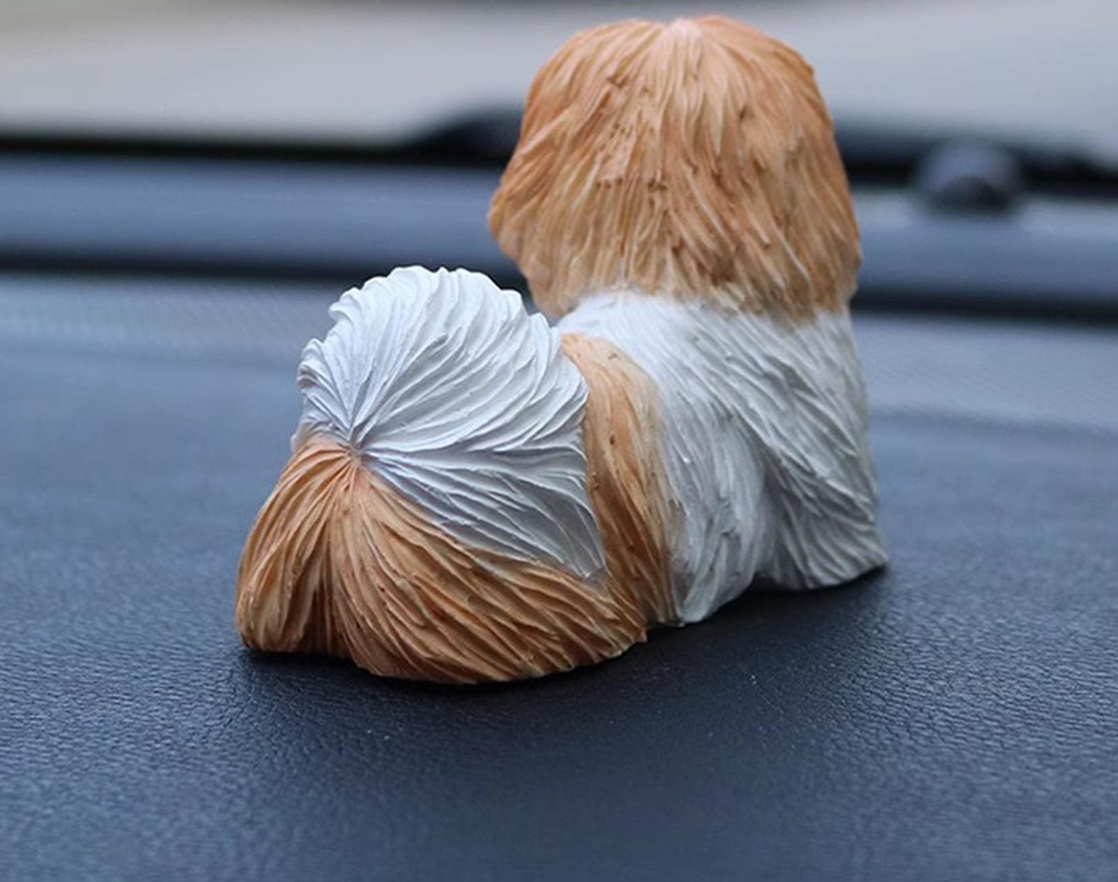 Amazon.co.jp: Wumudidi シーズーの子犬の彫刻、創造的な手作りの車の