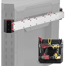 RUKUHOT Power Drill Holder Fits for ToughBuilt StackTech Tool Box, Side Rail Organizer for Screwdrivers, Wrenches, Tape Measures, No-Drill Installation