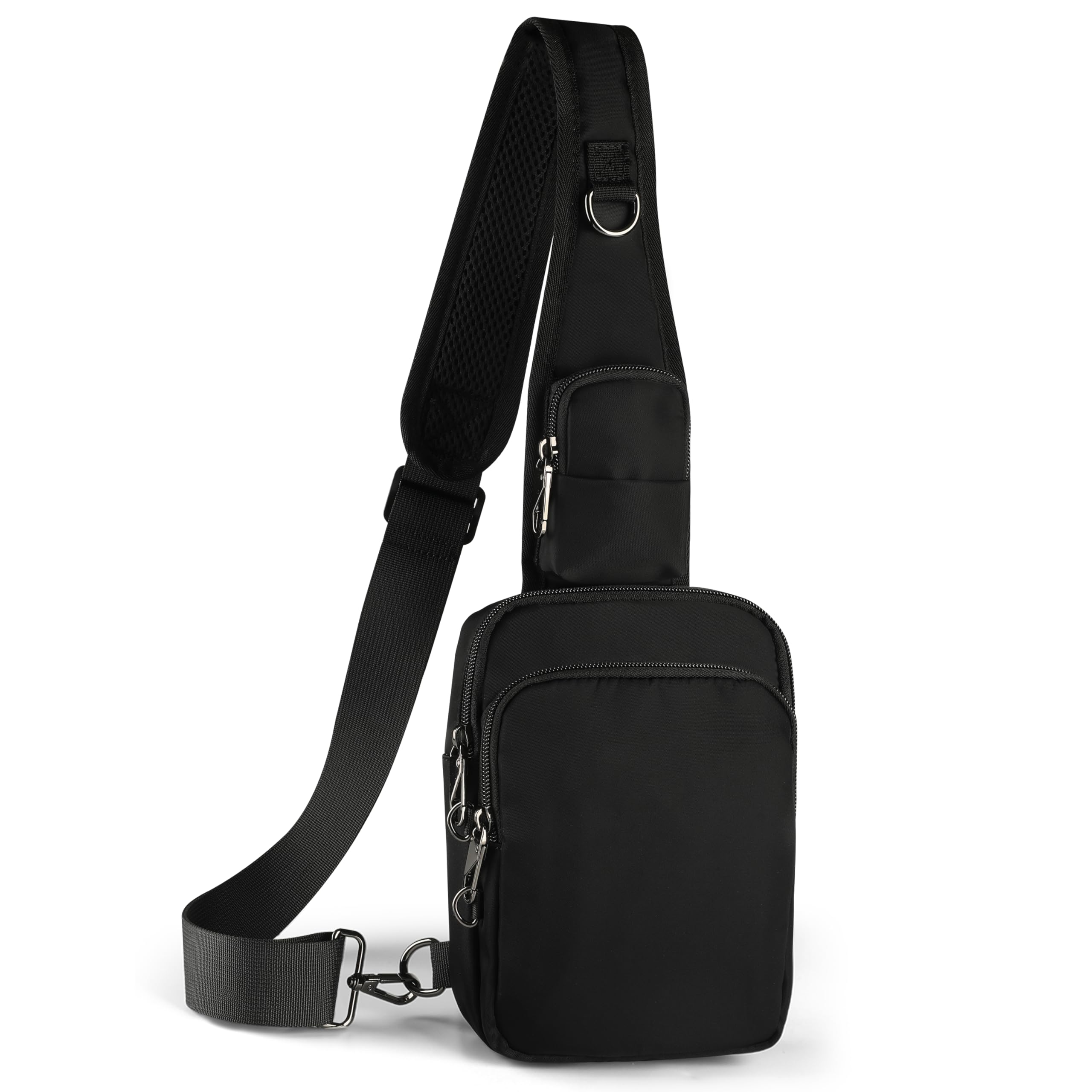 VADOO Sling Bag, Crossbody Bag with Zipper Lock, RFID Blocking & Water Resistant for Men and Women