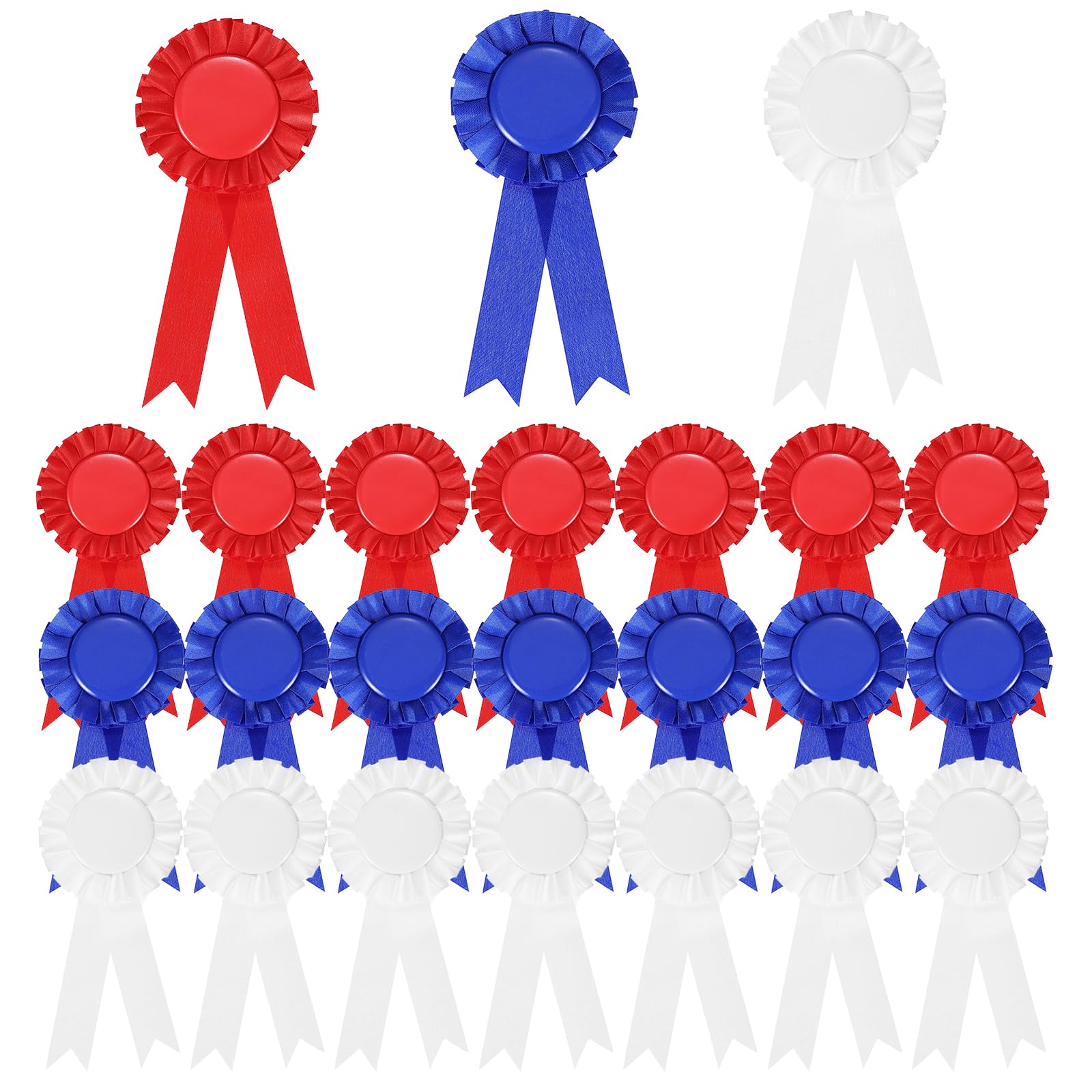 PATIKIL Cintas de Premio, Lugar Cinta de Reconocimiento en Blanco Cintas de Premio Medalla de Participación para Eventos de portivos de Competición
