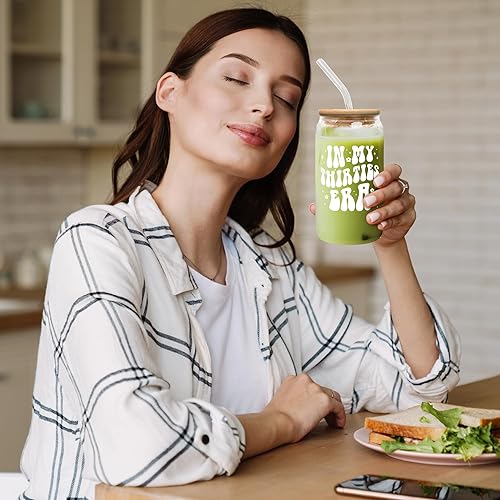 Miniatura 5 de Regalos de cumpleaños 30 para mujeres, para ella, mejor amiga, hermana, esposa - Ideas de regalo de cumpleaños de 30 años - Vaso de vidrio de la era