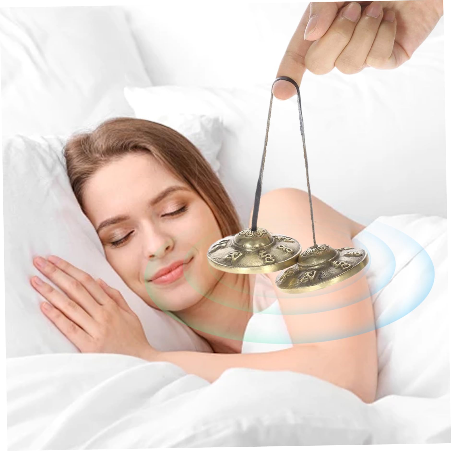 Instrument Gong|Gong, Mantra Cloches Tibétaines avec Étui Cymbales Tingsha Carillon de Méditation Cloches 2.5 Instrument pour la Pleine Conscience, le Yoga et le Son