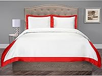 Vista 26 de Hotel Luxury - Juego de funda de edredón de 3 piezas de doble tono, 800 hilos, 100% algodón orgánico colección de ropa de cama premium Super King