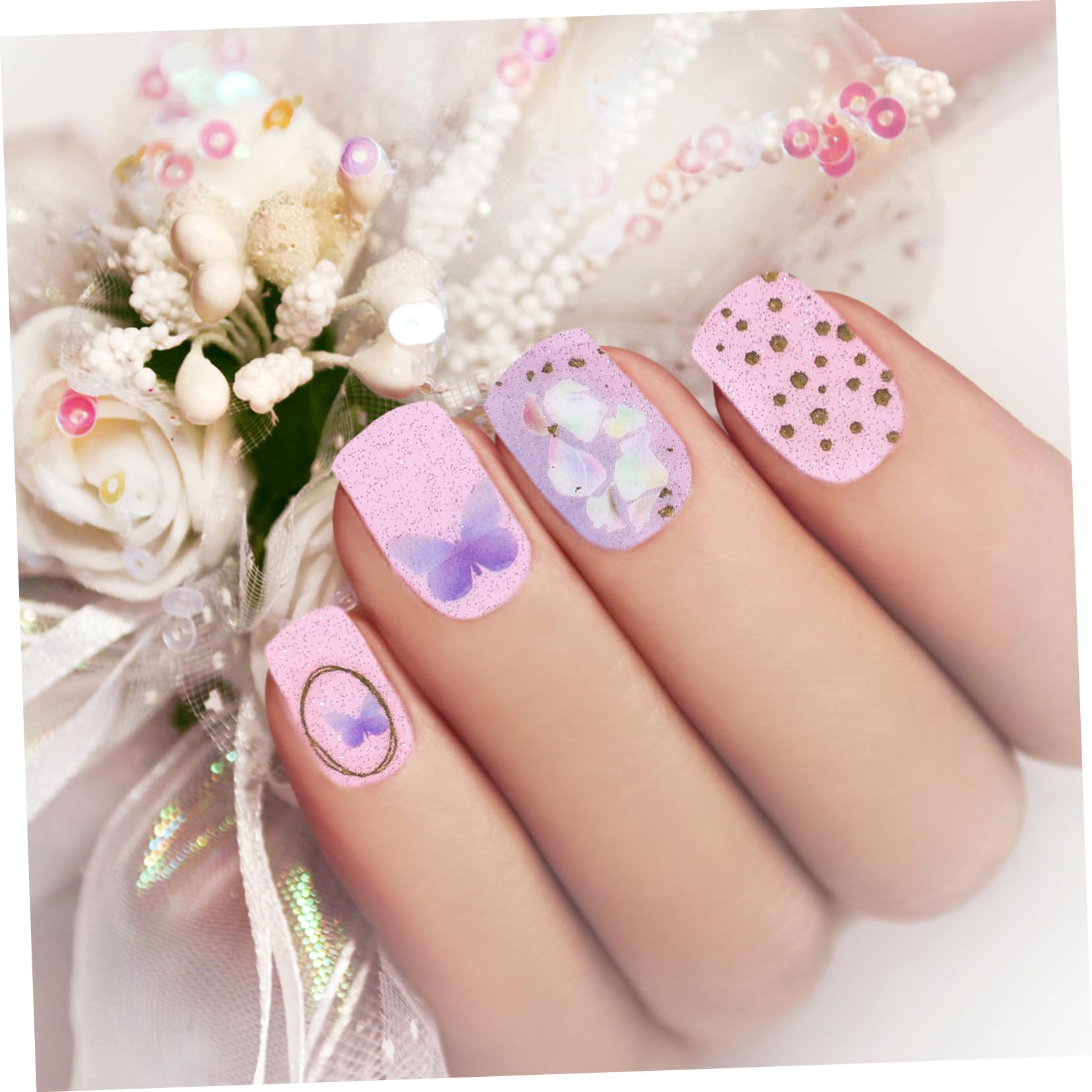 FRCOLOR 5ensembles Autocollants De Nail Art Graduel Ensemble De Stickers Pour Avec Motifs De Outils De