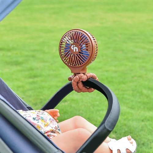 Miniatura 6 de WiHoo Ventilador Bluetooth para cochecito funciona con pilas, ventilador portátil para asiento de automóvil, ventilador de bebé, ventilador