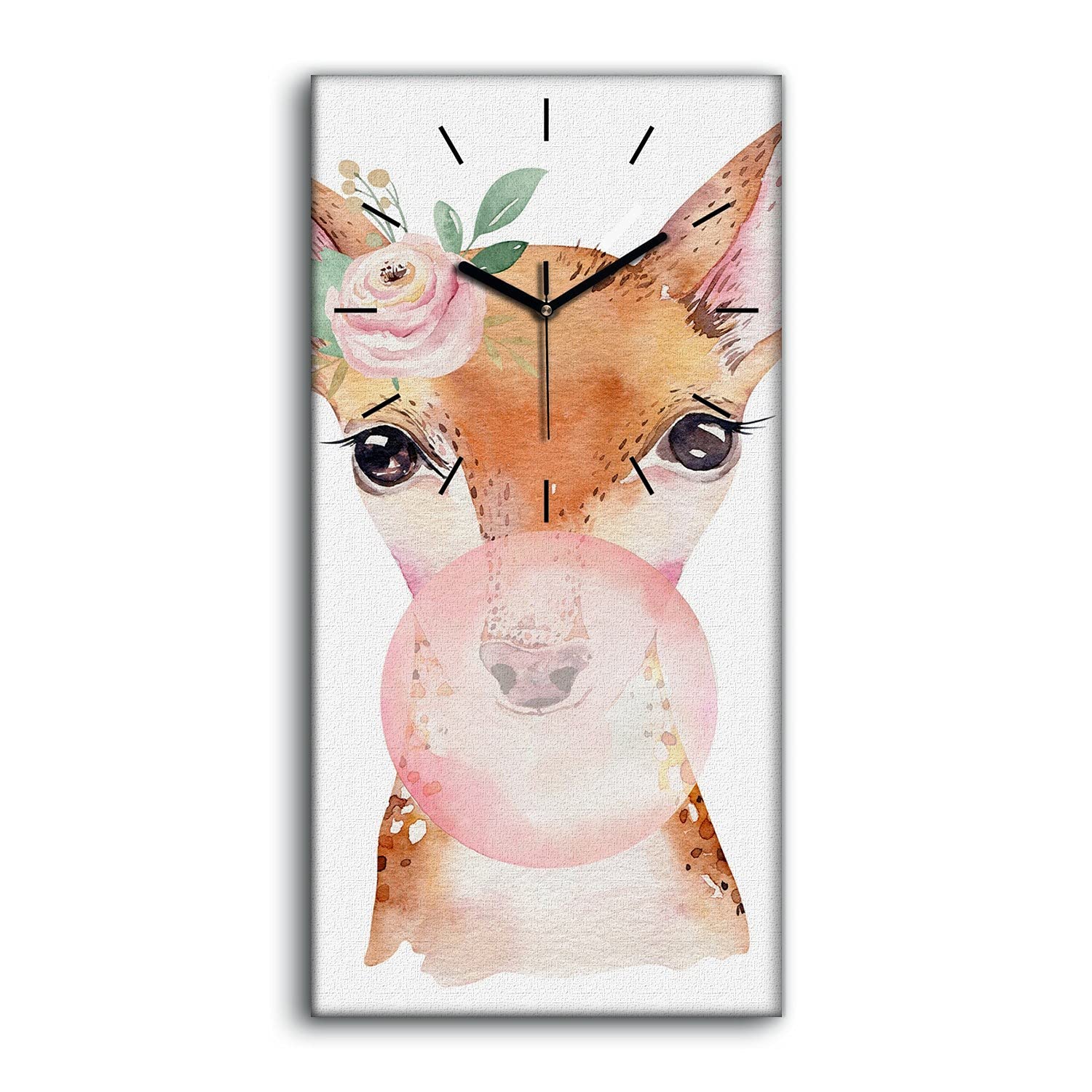Horloge silencieuse sans tic-tac toile décorative ours pour bien dormir