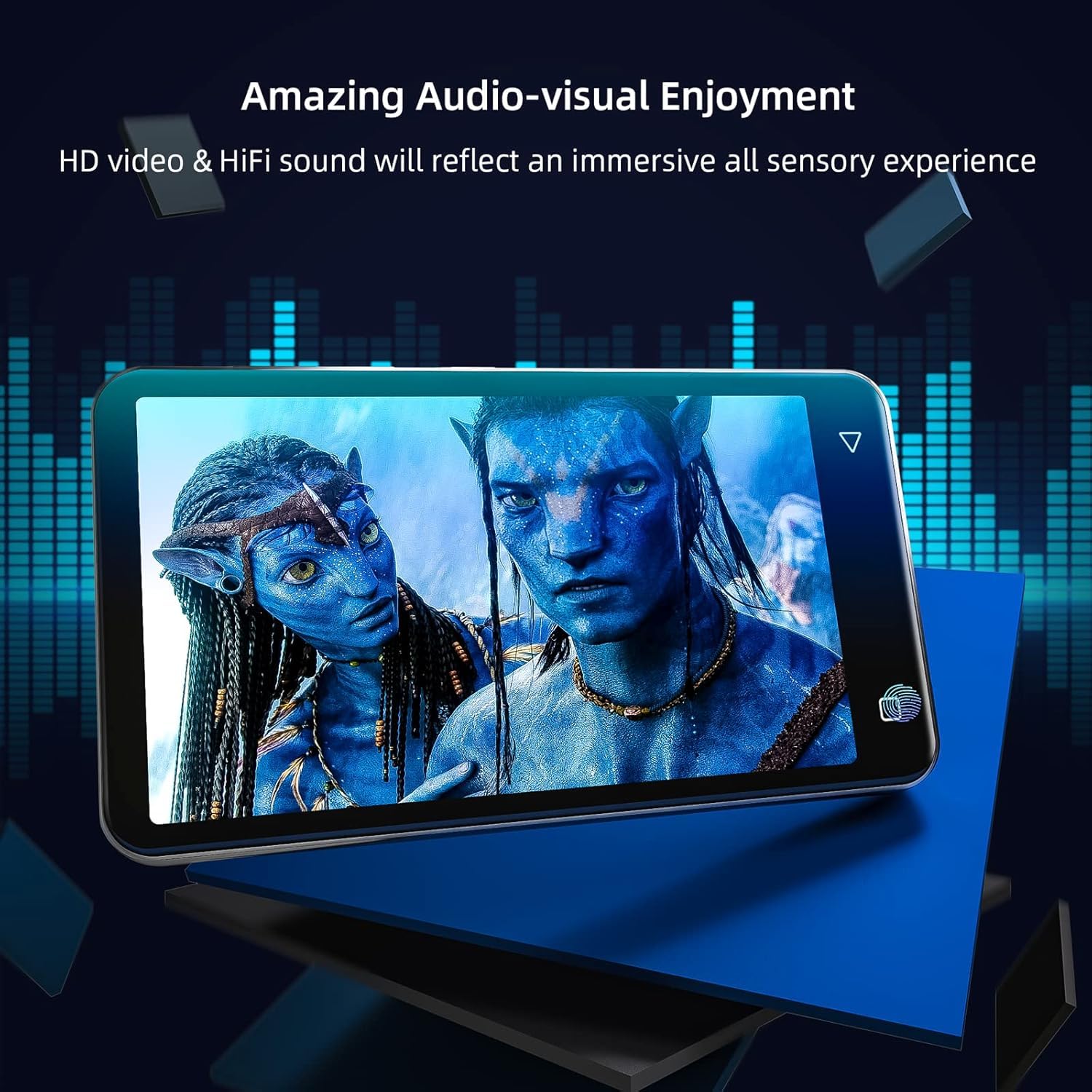 Innioasis 16Go Lecteur MP3 avec Bluetooth et WiFi, Lecteur de Musique Mp3 et Mp4 ave Spotify,Spotify Kids, Tidal, Deezer, Lecteur Vidéo à écran Tactile 4 Pouces 1080P Gris