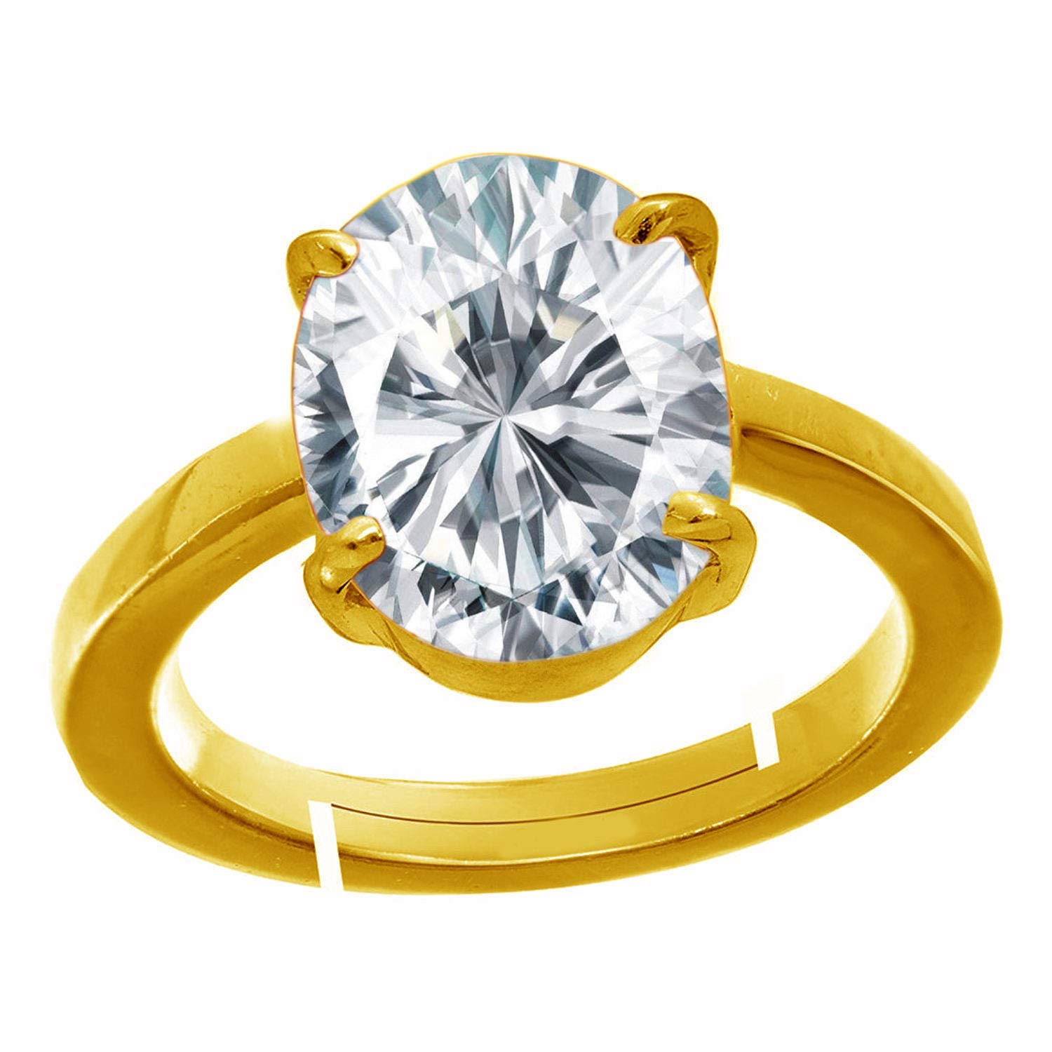 15.25 Ratti Carat/Jarkan Precious Gemstone Natural Zircon Stone Rashi Ratna Ashtadhatu Adjustable Gold Ring for Astrological Purpose for Men and Women572-image-28