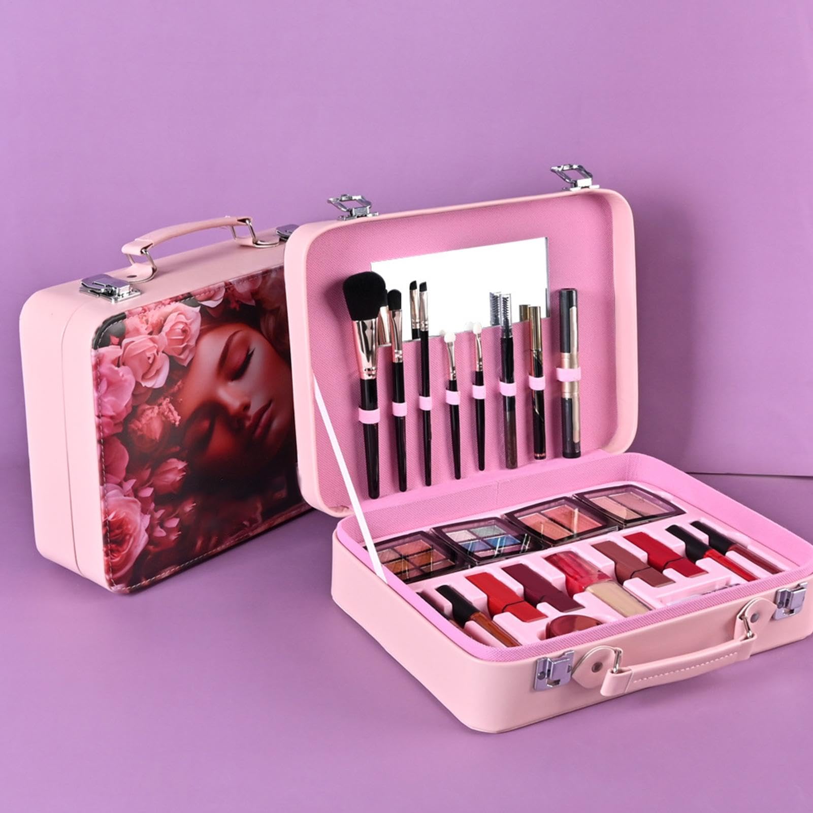 Zestaw Kosmetyczny Do Makijażu Dla Kobiet Paleta Cieni Do Makijażu Oczu | Przenośny I Długotrwały Zestaw Kosmetyków Do Makijażu Dla Kobiet Do Przebierania Nastolatek Kobiet Matek Babć Na Urodziny