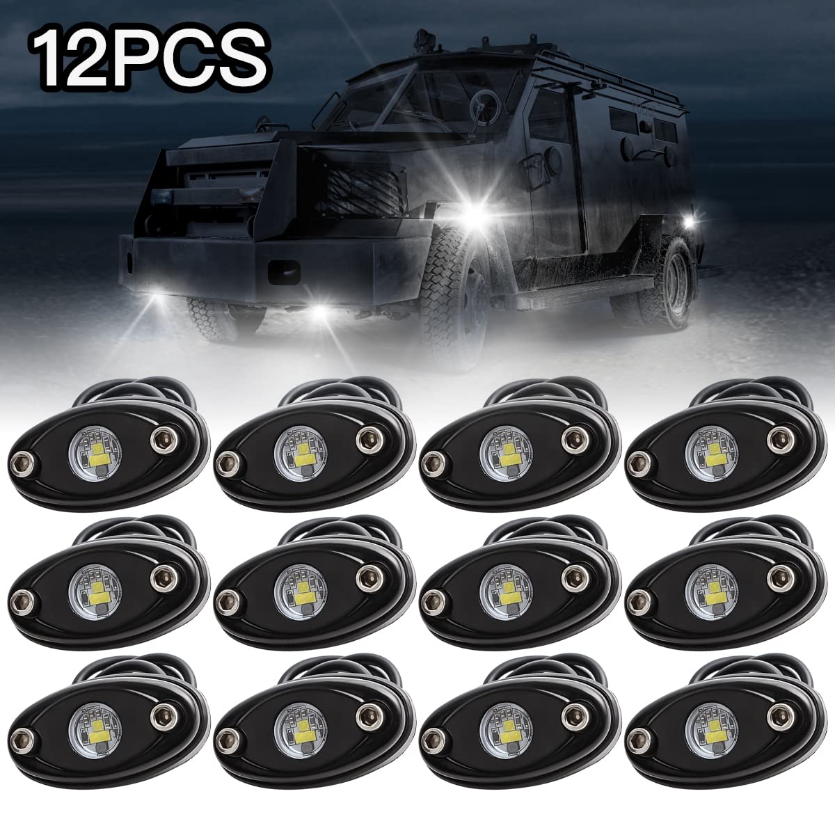 Buy LEDUR LED Rock Lights Underglow Neon Led Light Kit Offroad Boat