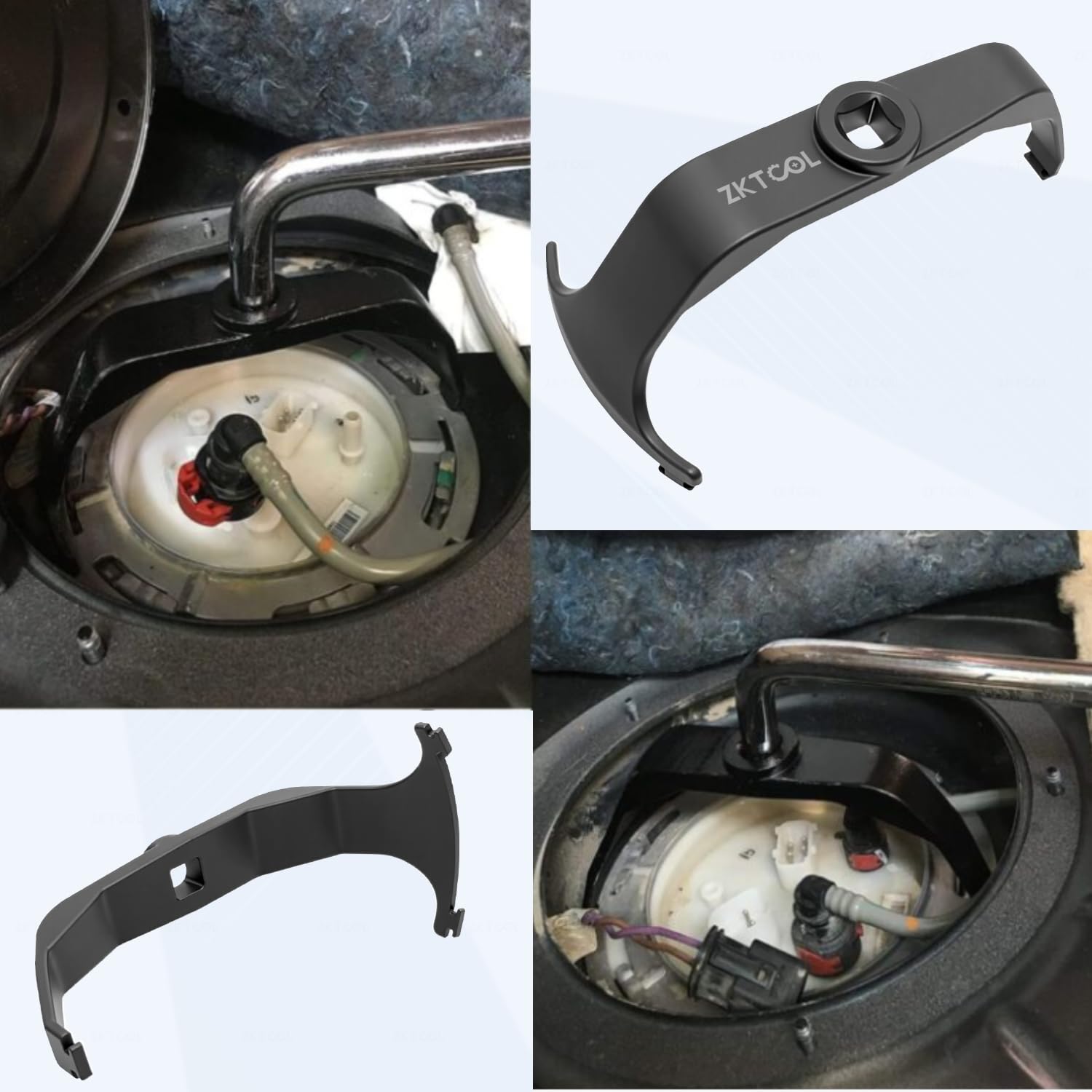 ZKTOOL Attrezzo per Anello di Bloccaggio del Serbatoio del Carburante, Strumento per la Rimozione e l'Installazione del Mittente della Pompa del Carburante, per Benz BMW Land Rover Dodge Ford Jeep