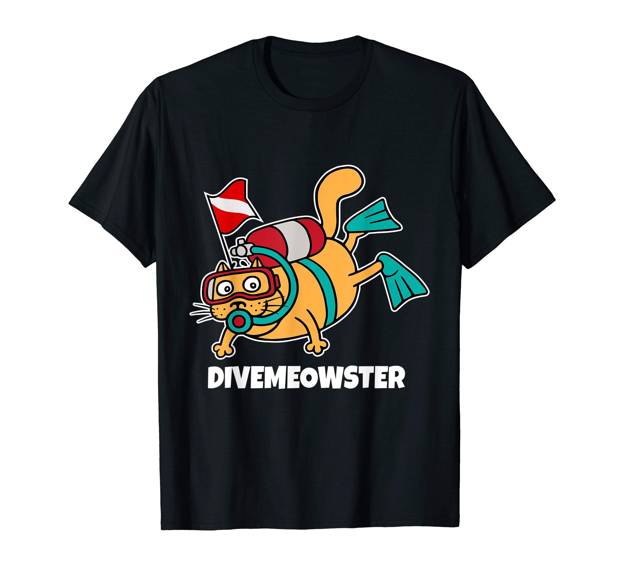 Funny Dive Master ShirtsDive Meowster Scuba Diving Shirt Divers Gear for Dive Master T-Shirt