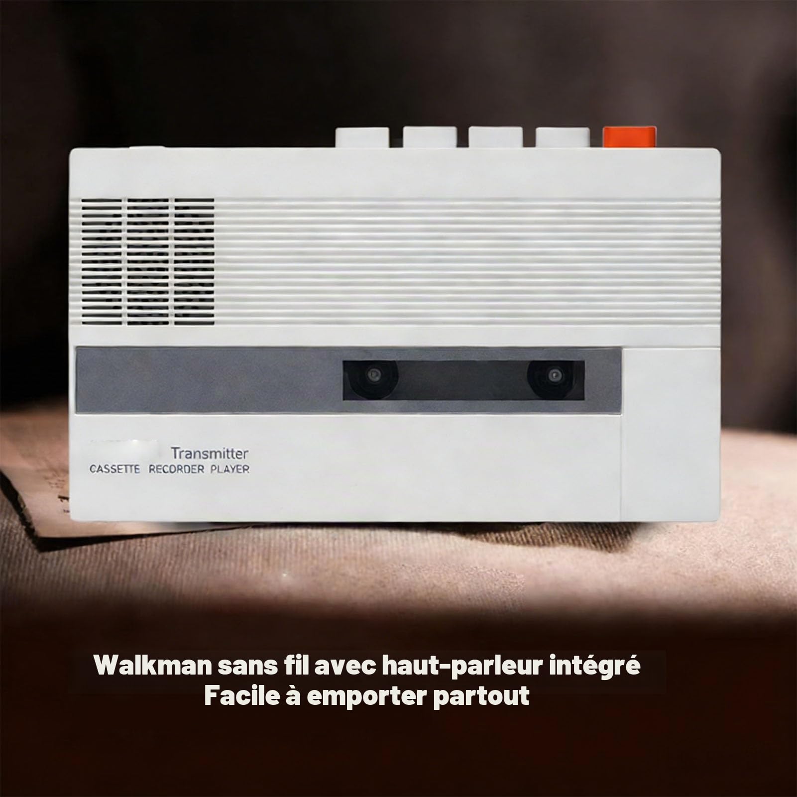 Sxhlseller Lecteur de Cassettes, Enregistreur de Cassettes Bluetooth Portable avec Haut-Parleur intégré et Prise Casque pour la Conversion Audio Numérique et L'enregistrement sur Bande