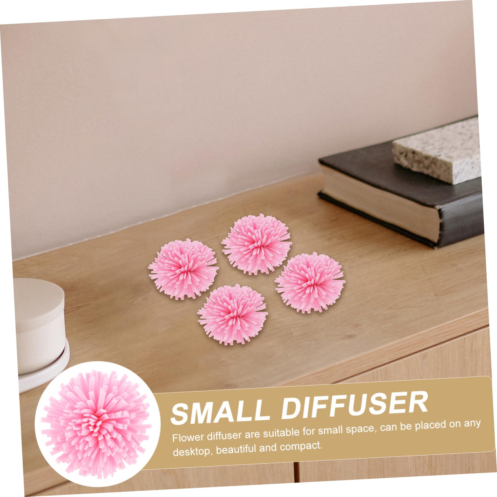 Difusor de Aromaterapia Floral PE Rosa, 100 Unidades para Coche