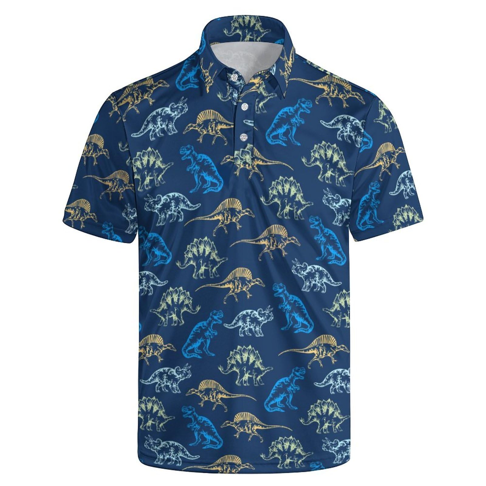 Mens Funny Golf Polo Shirts Short Sleeve Quick Dry Polo Shirts