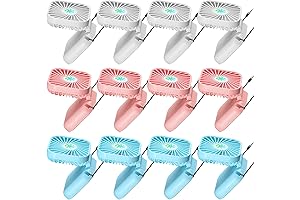 12-Pack Portable Neck Hanging Mini Handheld Fans