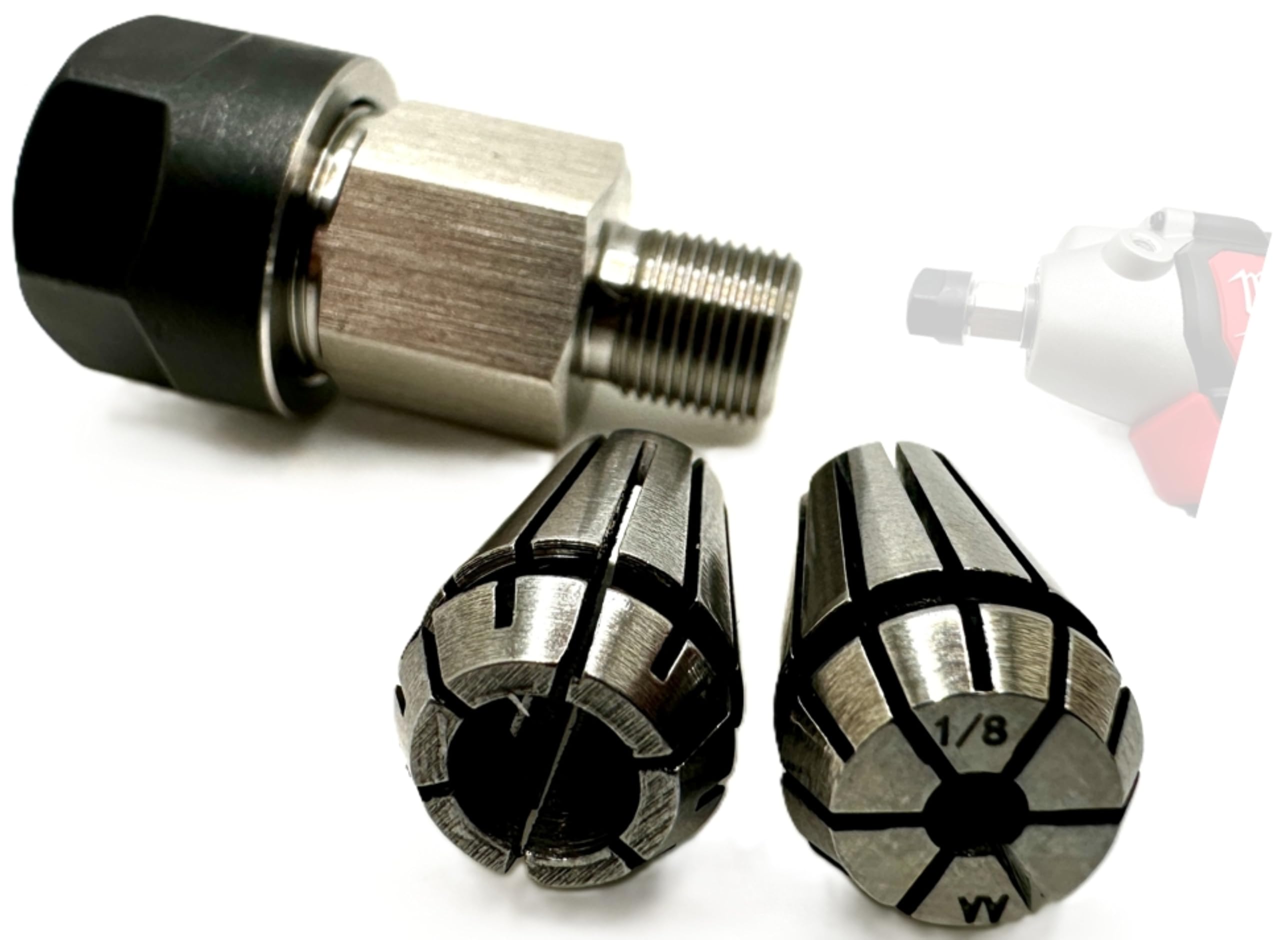 Pro-Graad Collet Adapter Compatible Fit Milwaukee M12 Polisher/Sander Tool