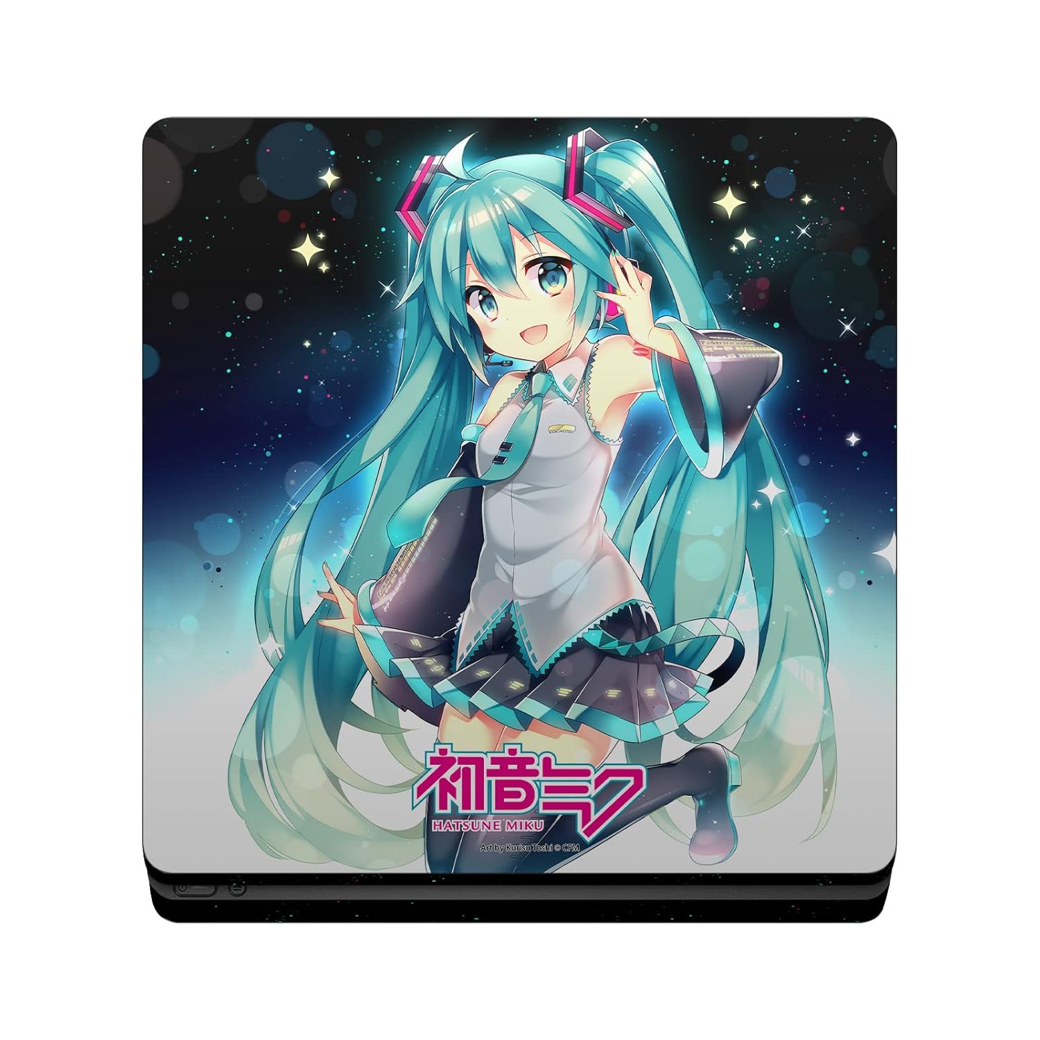 Head Case Designs Officially Licensed Hatsune Miku Night Sky Graphics Vinyl Sticker Gaming Skin Decal Cover Compatible With Sony PlayStation 4 PS4 Slim Console and DualShock 4 Controller