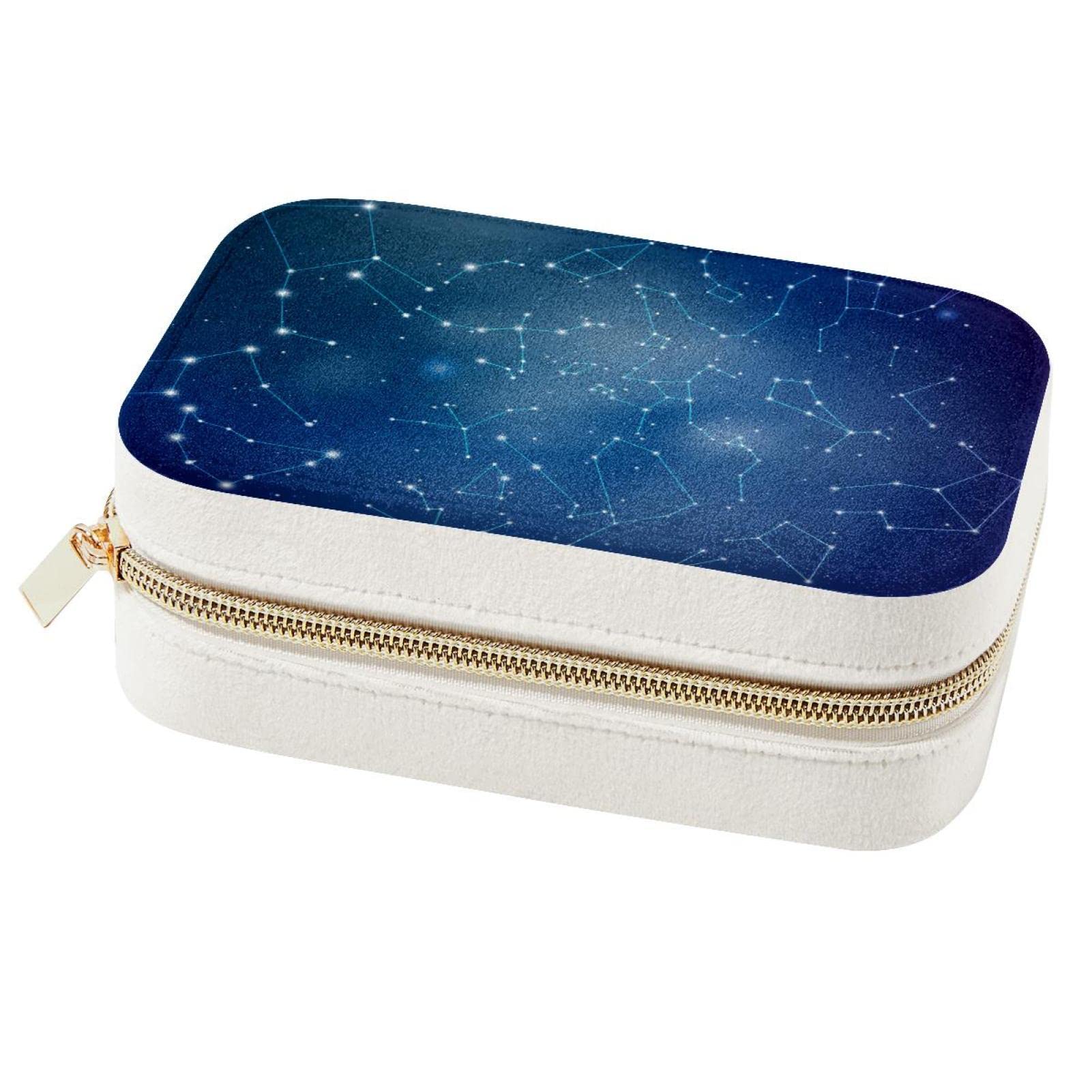 Boîte à bijoux de voyage constellation pour ranger bagues et colliers