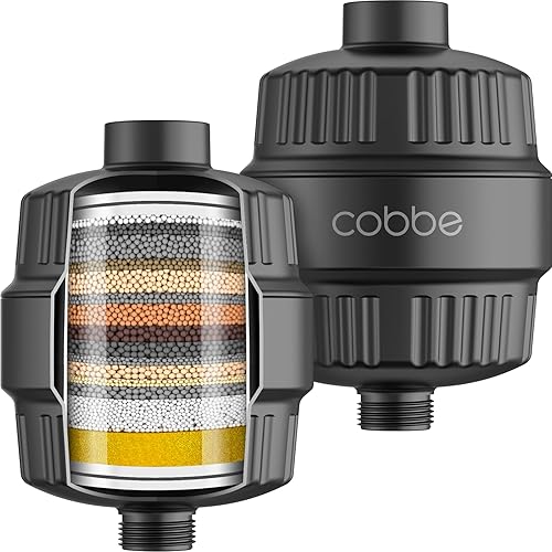 Cobbe Filtro de ducha HD HEAVY DUTY de alto rendimiento, paquete de 2  Filtro de cabezal de ducha 99% de eliminación para agua dura, metales