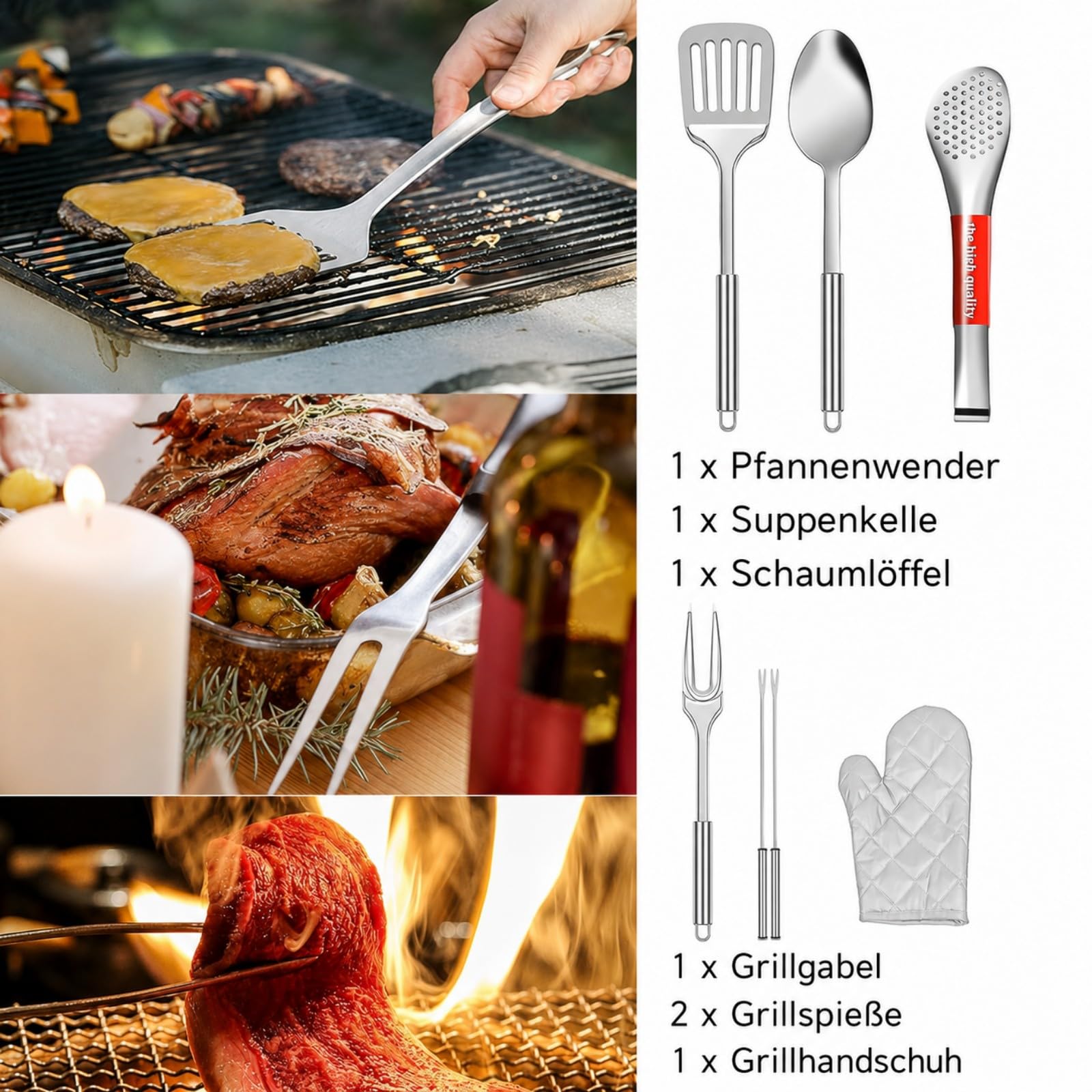 35-teiliges Camping Kochutensilien Set, Tragbare Camping Küche Utensilien, Outdoor Kochgeschirr Set für Picknick, Grillen, Reisen und Outdoor-Aktivitäten