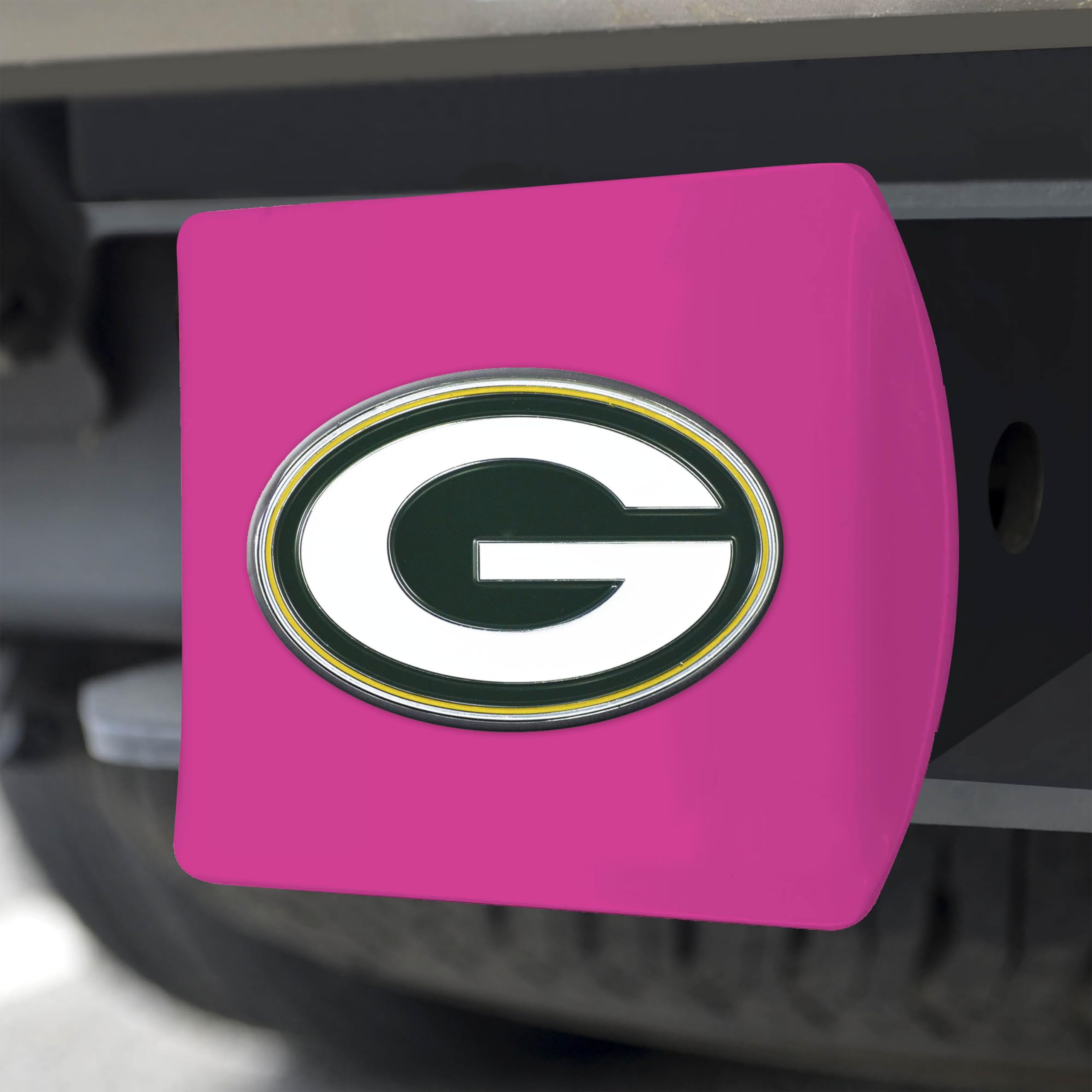 Snapklik.com : 43375 NFL - Green Bay Packers Color Hitch Cover - Pink, image size:2560x2560