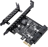 Vista 1 de Tarjeta de expansión PCIE 1X a 2 puertos 19Pin, USB 3.2 GEN1 Super Speed 5Gbps PCI Express Card para Windows 11, 10, 8.1, 8, 7, XP