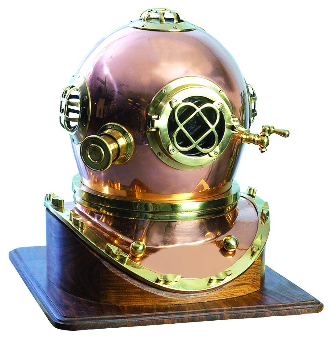 Casque De Plongée Déco 79 En Laiton – Réplique Vintage, Lourd, Pour Décoration Intérieure