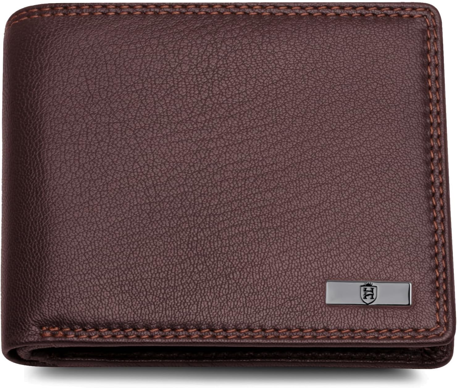 Men's Stella Genuine Leather RFID Blocking Wallet (Brown)