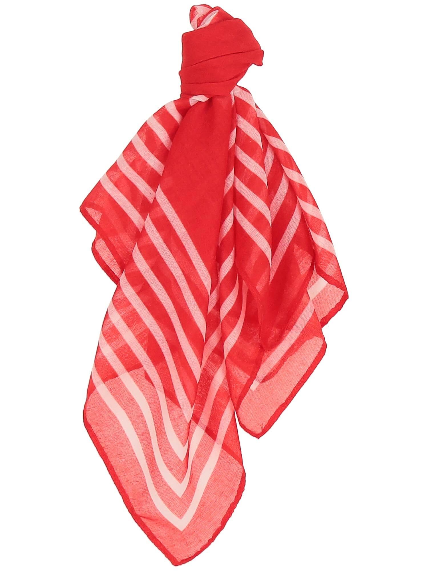Bandana w paski - Rozmiar 55 x 55 cm - Bandana dla mężczyzn i kobiet - Idealny szalik Nicki na lato