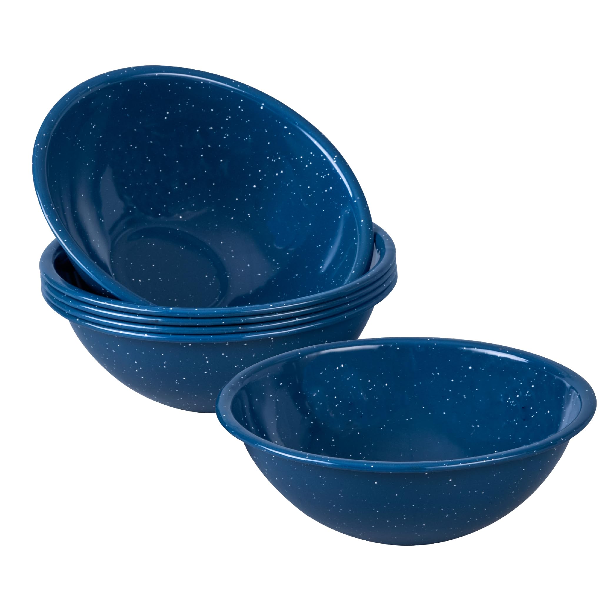 Amazon.com | Cinsa 6 Piece Bowl Set, 7 inch, 1 Qt (Royal Speckled
