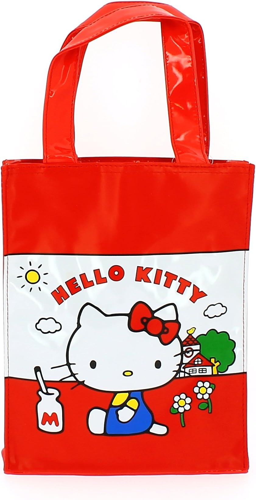 Hello Kitty - Mini Tote Bag | Lunch Bag | High Shine PVC | 25 x 20 x 2 cm | Vintage Collection