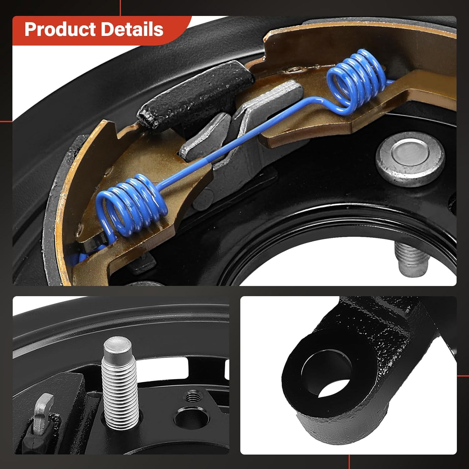 926266 Rear Passenger Side Loaded Parking Brake Backing Plate Assembly, Fit for Ford F-250 Super Duty 2011-2012 | Fit for Ford F-350 Super Duty 2011-2012, OE 926-266, BC3Z2209A, BC3Z2209D