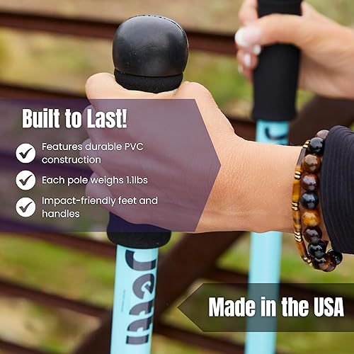 Miniatura 4 de Los bastones para caminar perfectamente ponderados transforman la caminata en entrenamientos de cuerpo completo, aumentan la estabilidad y mejoran