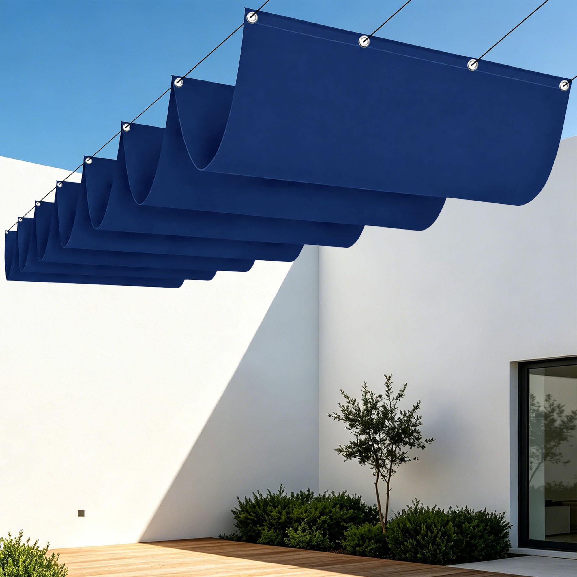 Voile d'ombrage contre la chaleur et les rayons du soleil pour sécuriser votre pergola