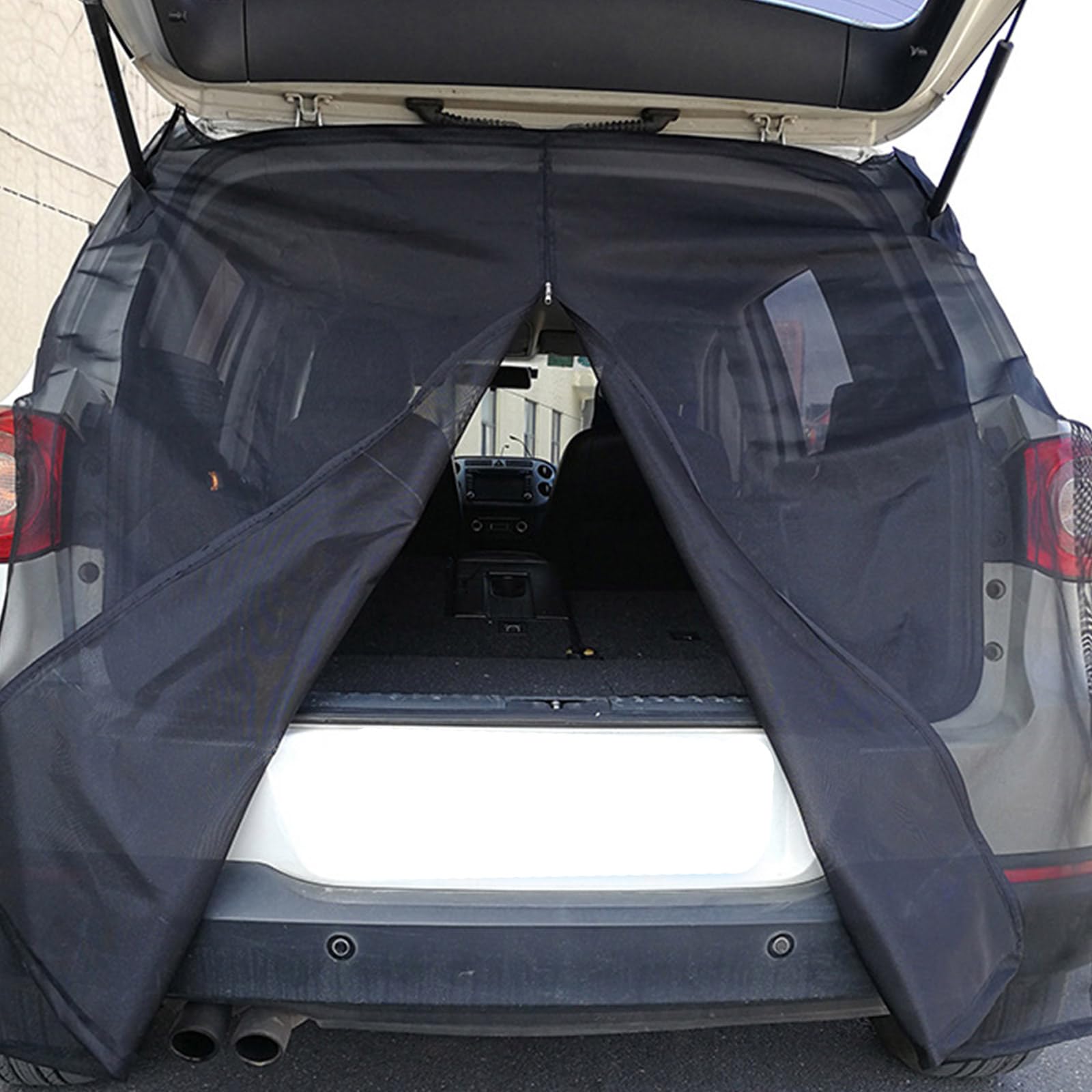 Moustiquaire en maille pour porte arrière de voiture SUV camping 4 tailles rideaux de protection solaire