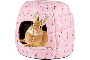 Yuepet Winter Pet Bed - Cozy Hideout for Rabbits, Guinea Pigs, Hamsters, Ferrets, or Hedgehogs