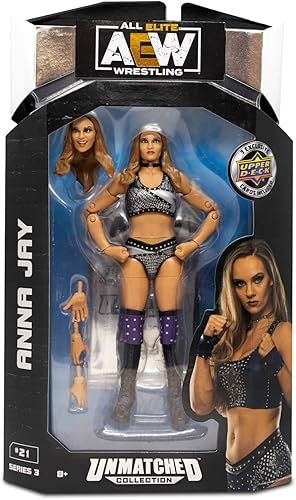 AEW - Figura de acción de lucha libre inigualable de la colección de luminarias inigualables (elige luchador) (Anna Jay)