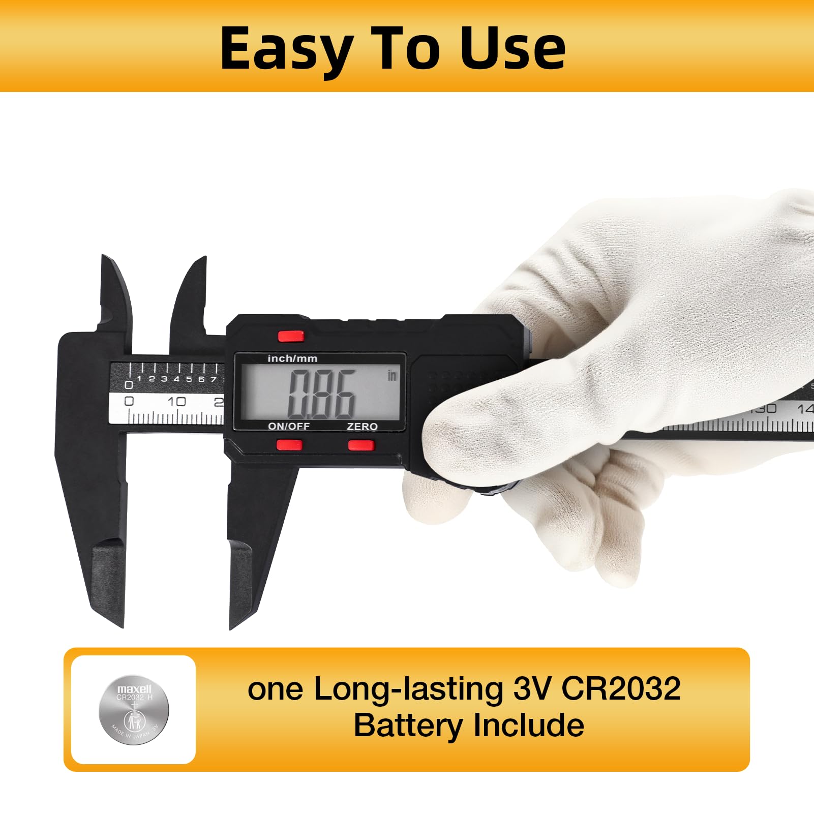 Digital Calipers - 6 Inch Precision Measurement -6