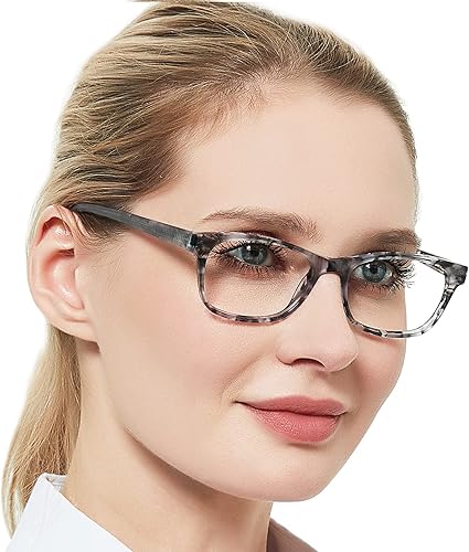 OCCI CHIARI Anteojos de lectura con aumento de luz azul para mujer, 2.75, antirreflejos, fatiga ocular, lectores de bisagra de resorte (1.0 1.25 1.5