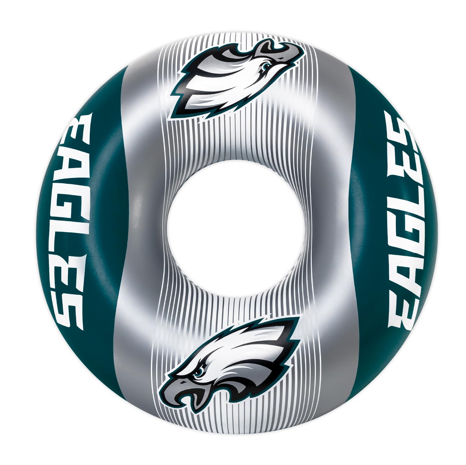 BigMouth 36” Inflatable Pool Floats Officially Licensed NFL Fan Gear Merchandise Inner Tube for Adults and Teens - Philadelphia Eagles