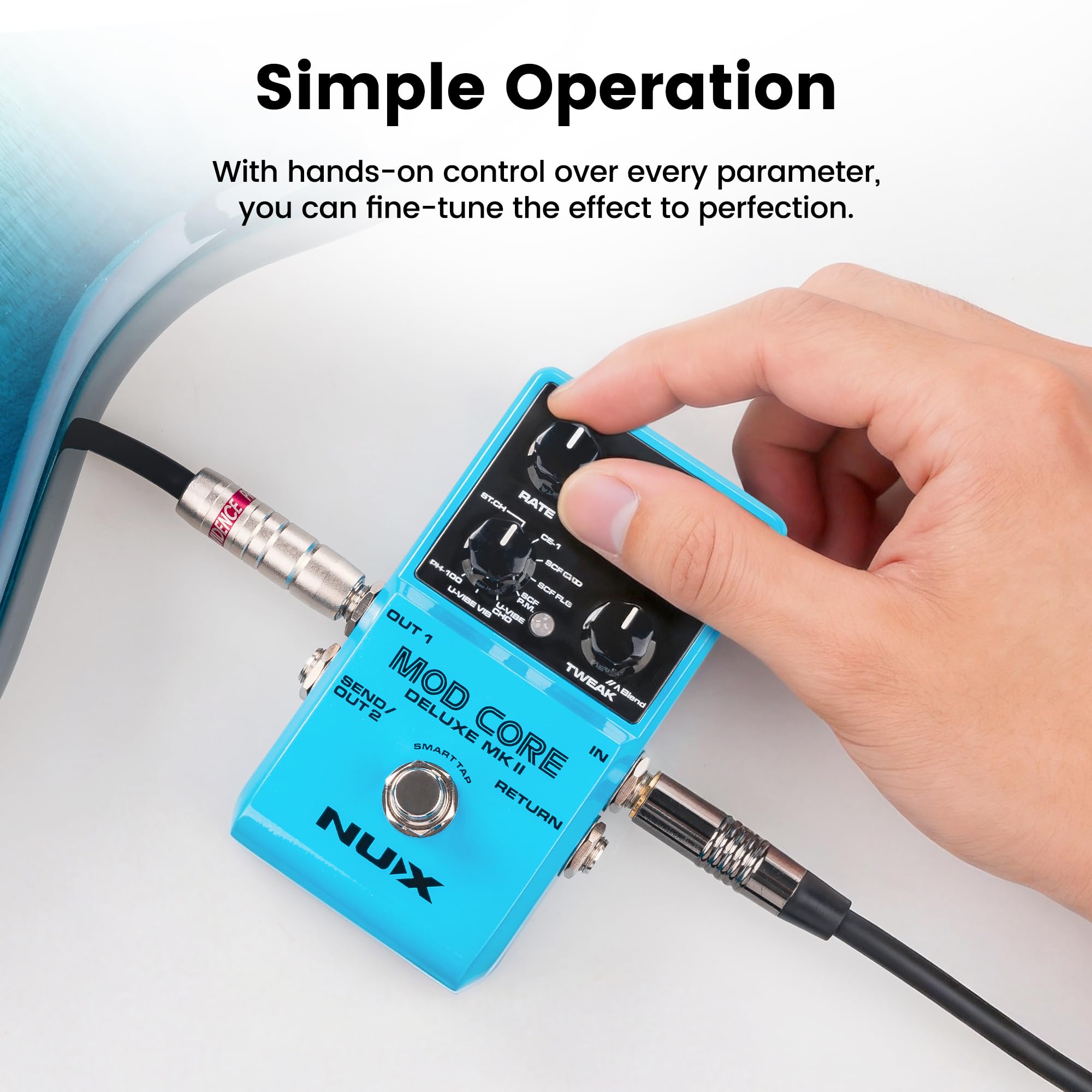 Amazon.com: NUX Mod Core Deluxe MKII 8 Modulation Effect Pedals