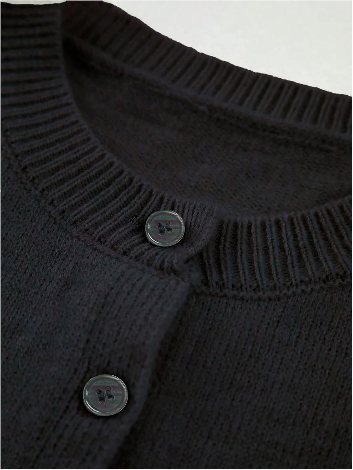 GORGLITTER Women's Button Up Sweater Vest Crewneck Sleeveless Knit Sweater Tank Top - Image 4