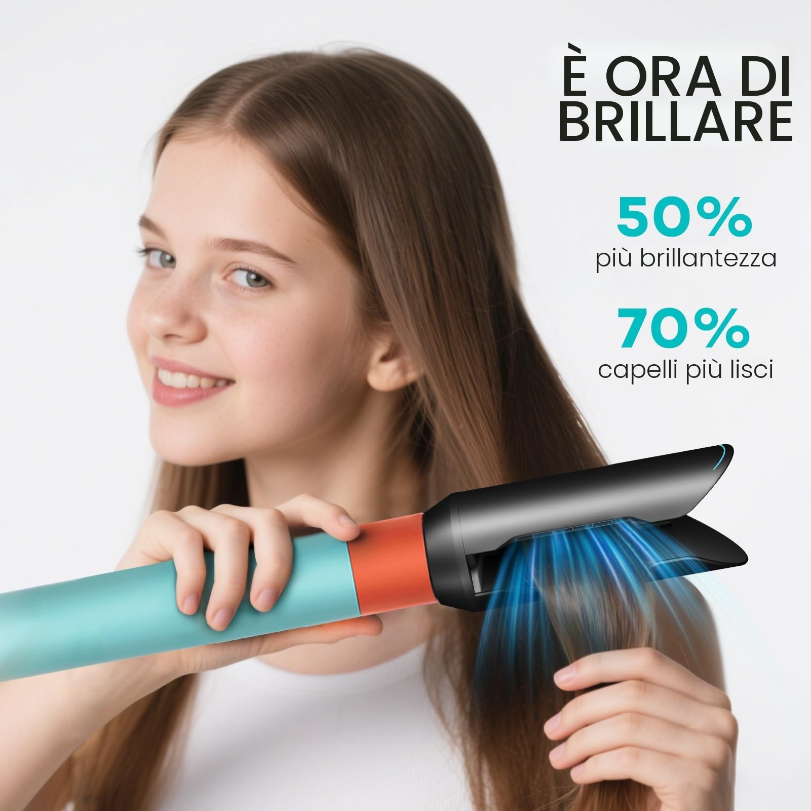 Accessorio piastra per capelli per Dy-son Airwrap HS01 HS05 HS08, spazzola asciugacapelli pre-styling per capelli ricci, accessorio professionale per capelli da salone (nero)