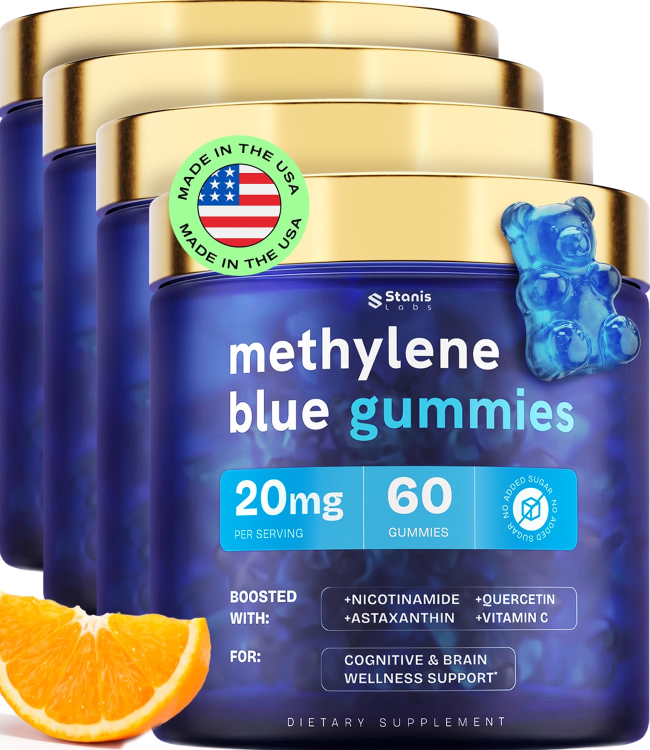 Methylene Blue Gummies 20mg, Focus Gummies for Adults, Zero Sugar, 60 Count — Amazon image 13