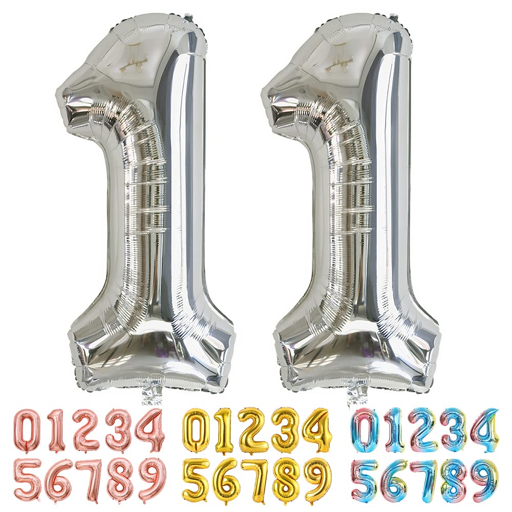 Foil Globo Número 5 Azul 40" (101cm), Inflable Helio o aire, Gigante Numeros 0-9, 10-19, 20-29, 30-100, Grande Globos Decoración para La Boda Aniversario y Cumpleaños Fiestas — view 346