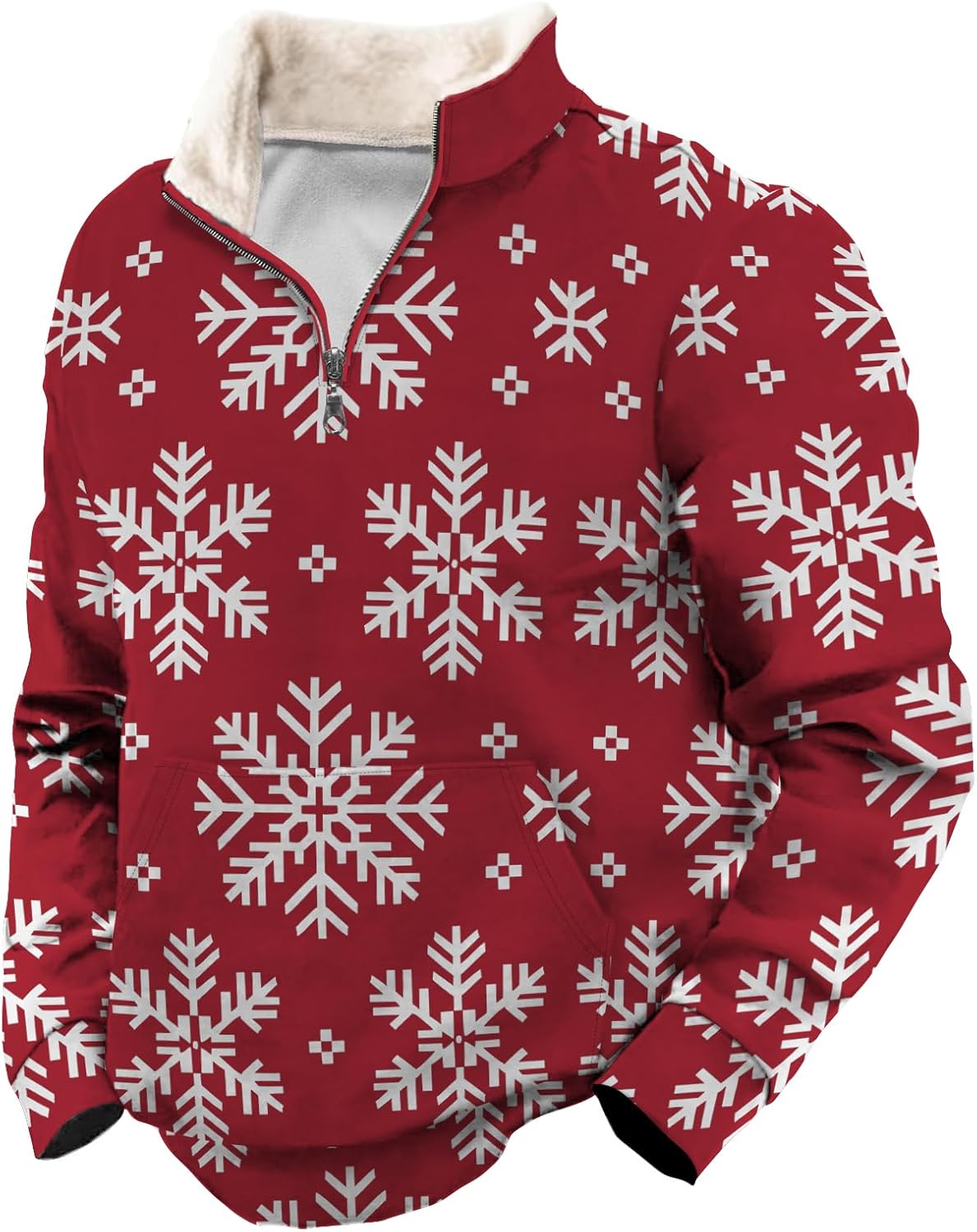 Christmas Sweatshirts for Men Winter Fall Fashion Xmas Graphic Print Long Sleeve Sweatshirt Mens 2024 - Image 2